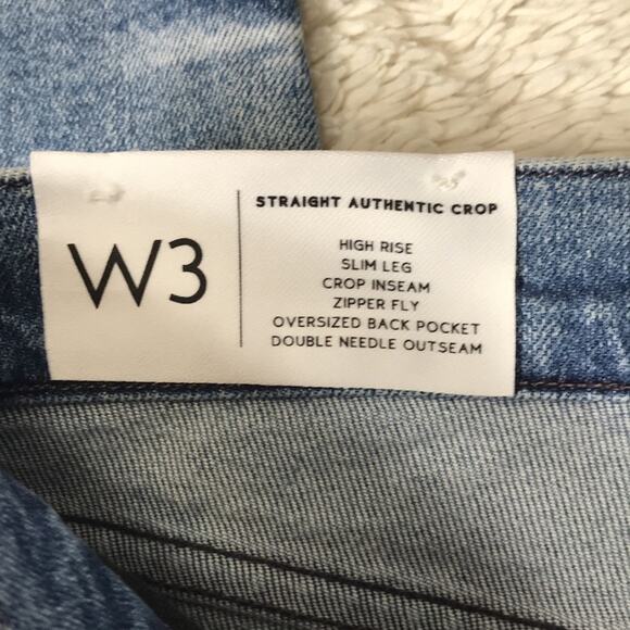 New Anthropologie 3X1 Made USA Straight Leg Raw Hem Edge Jean Women's Capsule - Picture 7 of 12